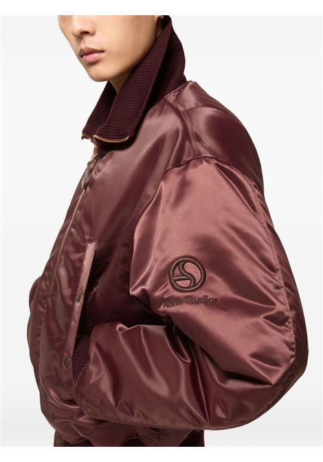technical bomber jacket man burgundy ACNE STUDIOS | B90836479
